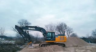 The new septic system being installed at the Grace Centre, fall 2022